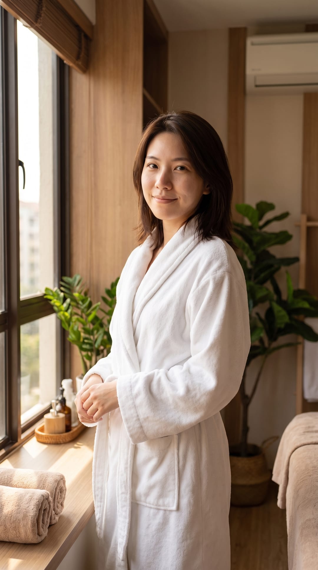 Soft, settled look after a paced lymphatic contour session in Cheras